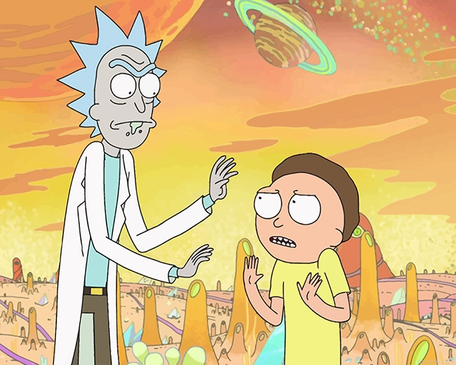 Angry Rick And Morty New Paint By Numbers.png