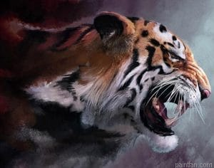 Angry Tiger Paint By Numbers.png