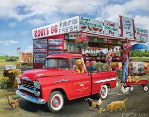 Animals On Truck Paint By Numbers.png