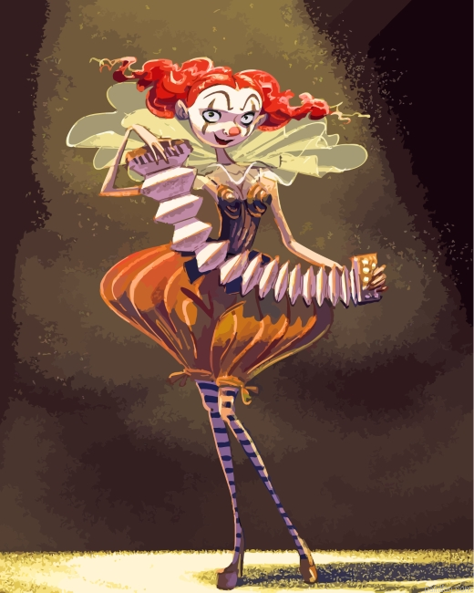 Anime Circus Girl Paint By Number.png