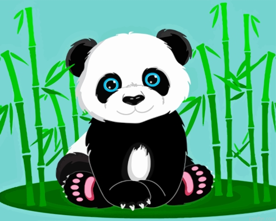 Anime Panda Animal Paint By Numbers.png