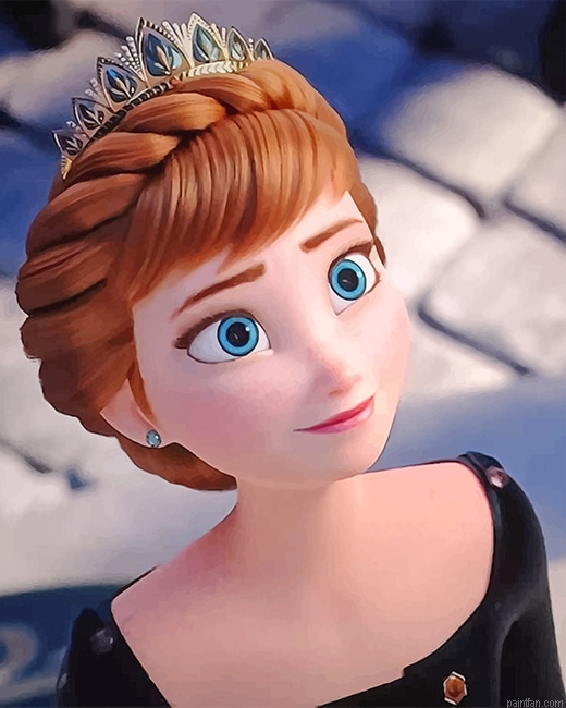 Anna Of Arendelle Frozen New Paint By Numbers.png