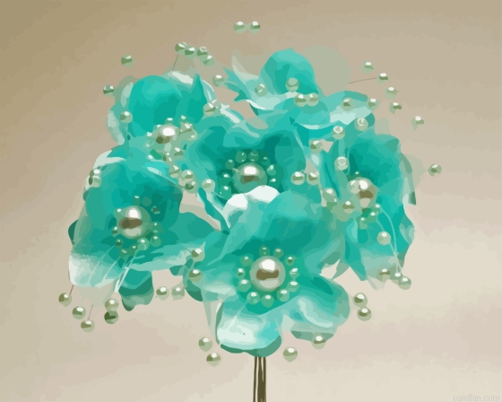 Aqua Flowers Paint By Numbers.png