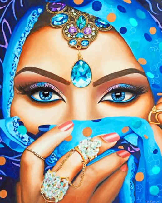 Arabian Woman New Paint By Numbers.png