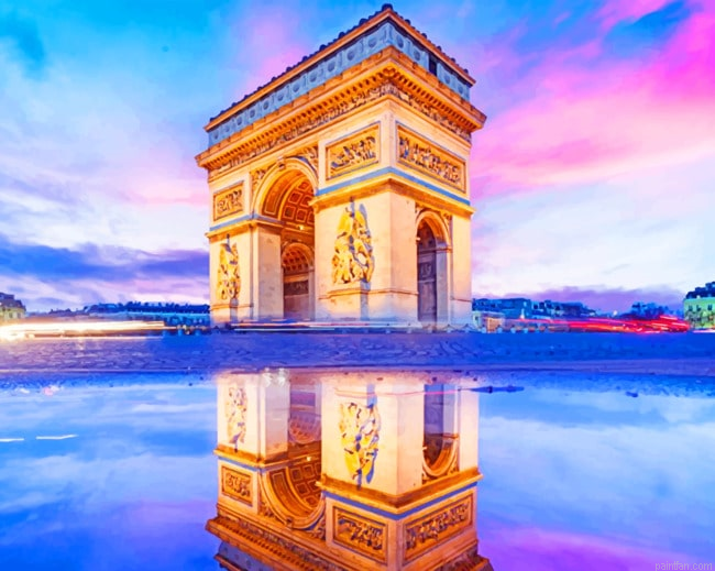 Arc De Triomph In Paris Paint By Numbers.png