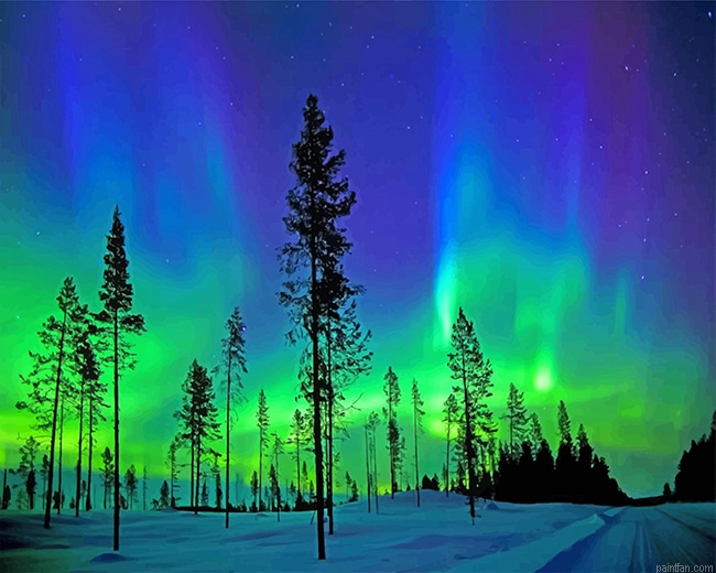 Arctic Aurora Landscape New Paint By Numbers.png