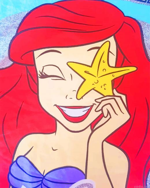 Ariel Starfish New Paint By Numbers.png