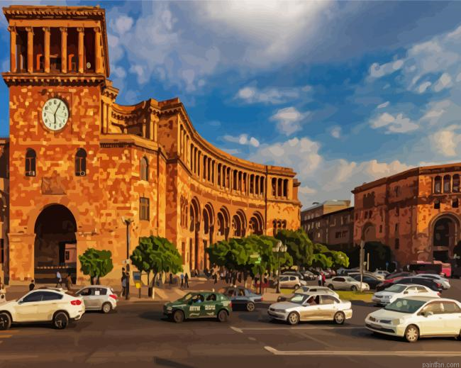 Armenia Yerevan City Paint By Numbers.png