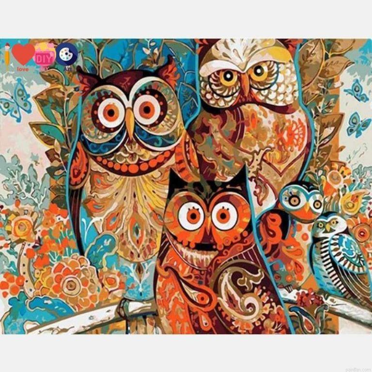 Artistic Owl Paint By Numbers.png