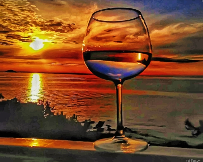 Artistic Sunset Paint By Number.png