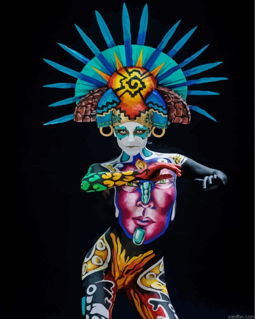 Artistic Woman Paint By Number.png