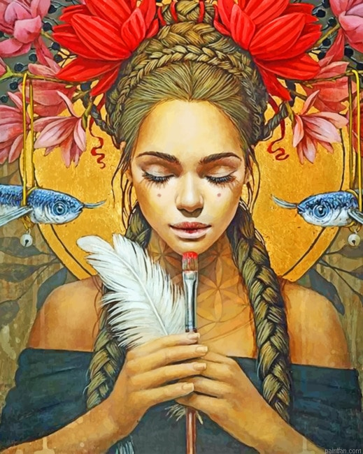 Artistic Woman Women Paint By Numbers.png