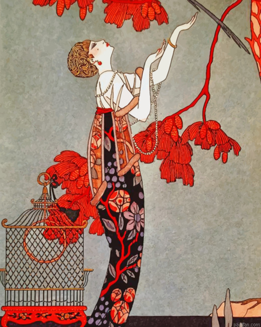 Asian Woman Illustration Paint By Numbers.png