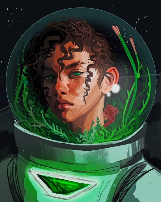 Astronaut Girl Art New Paint By Number.png