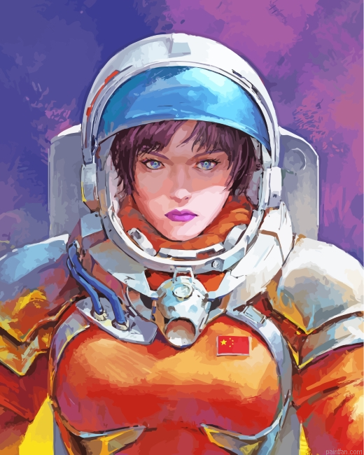 Astronaut Girl Paint By Number.png