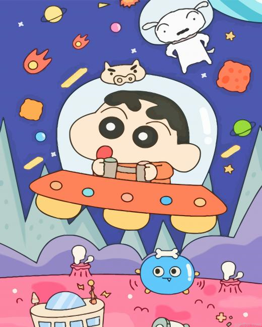 Astronaut Shinnosuke Nohara Paint By Numbers.png
