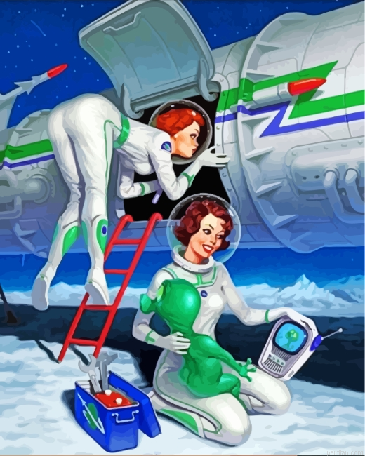 Astronaut Women Paint By Number.png