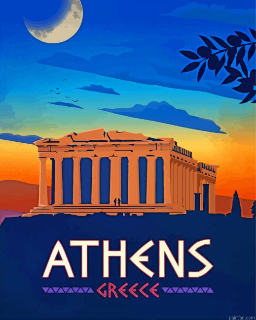 Athens Greece Poster Paint By Number.png