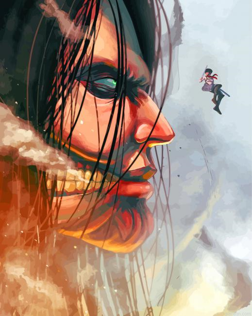 Attack On Titan Illustration Paint By Number.png