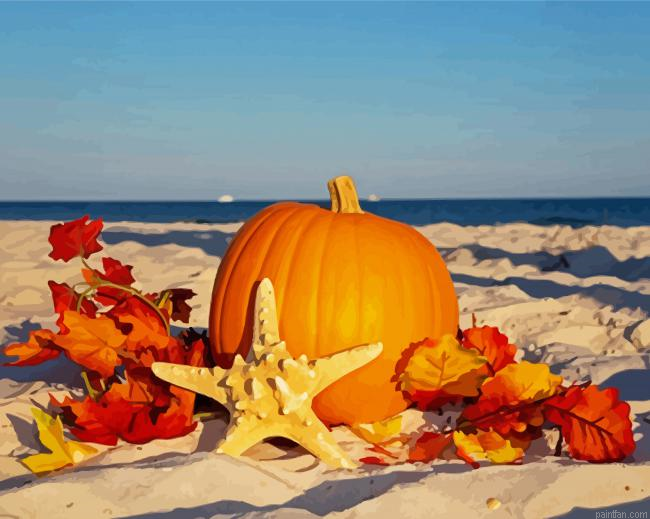 Autumn At The Beach Paint By Numbers.png
