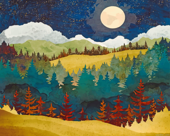 Autumn Forest Art Paint By Number.png