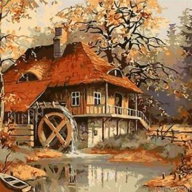 Autumn Houses Paint By Numbers.png