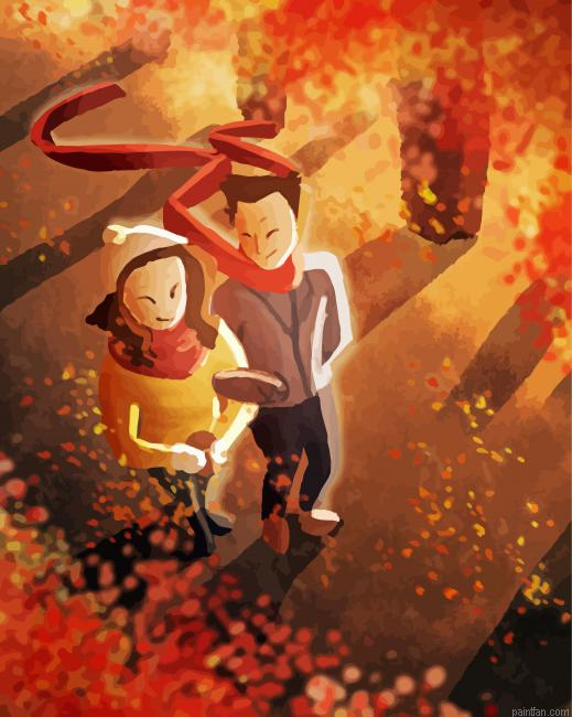 Autumn Stroll Couple Paint By Numbers.png