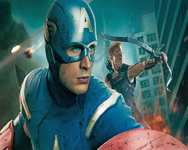 Avengers Captain America New Paint By Numbers.png