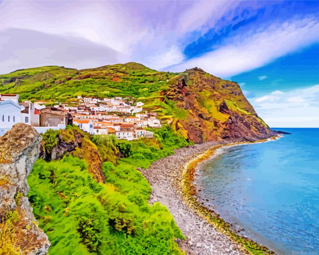 Azores Portugal Beach Paint By Number.png
