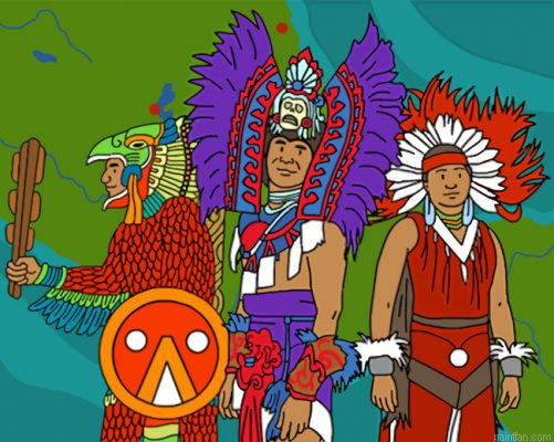 Aztec People Paint By Number.png