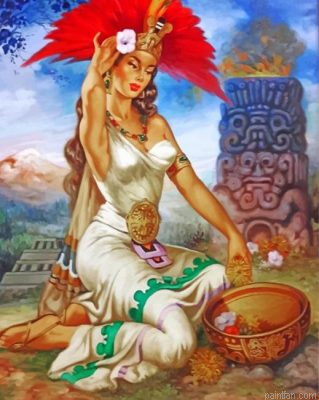 Aztec Princess Paint By Number.png