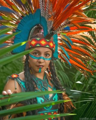 Aztec Woman Paint By Number.png
