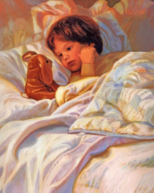 Baby Boy And Bunny Paint By Number.png