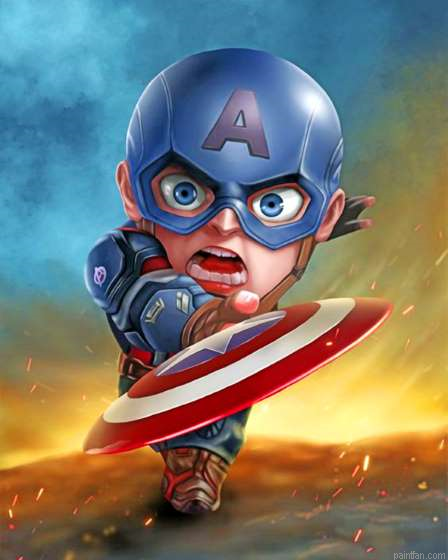 Baby Captain America Paint By Numbers.png