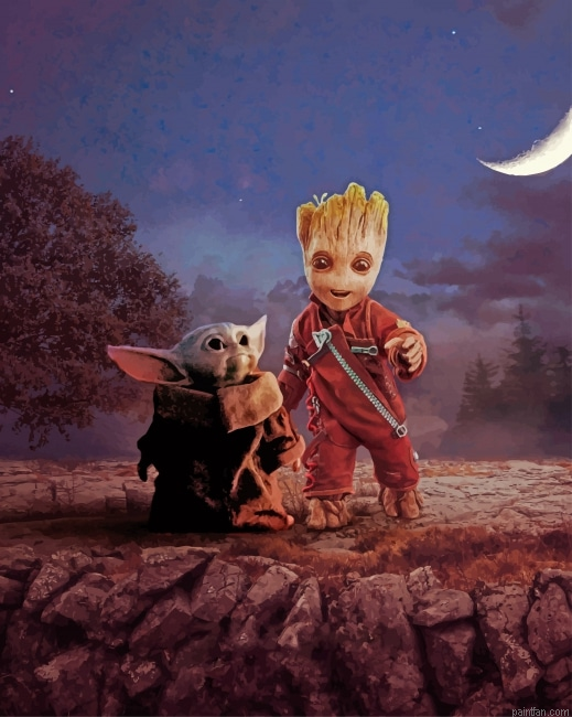 Baby Groot And Baby Yoda Paint By Number.png