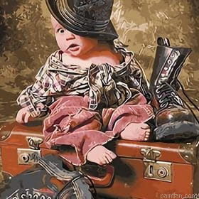 Baby In Large Clothes Paint By Numbers.png