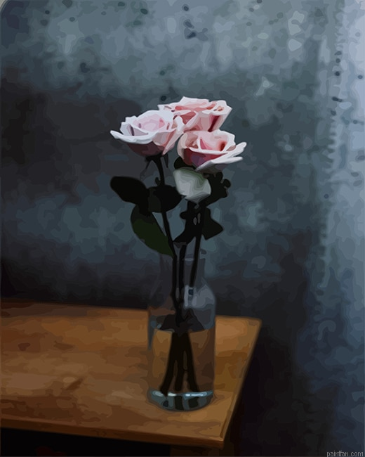 Baby Pink Rose Flower New Paint By Numbers.png