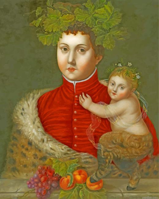 Bacchus With Little Pan Paint By Number.png