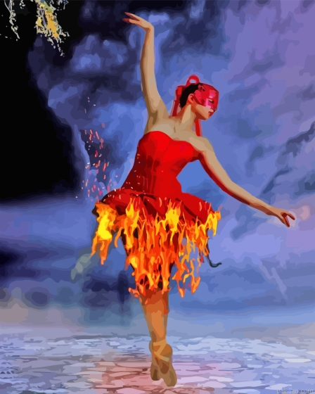 Ballerina Dancing Paint By Numbers.png