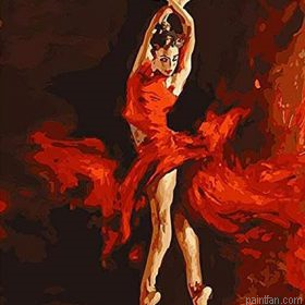 Ballerina In Red Paint By Numbers.png