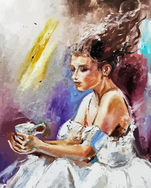 Ballerina In White Dress Paint By Numbers.png