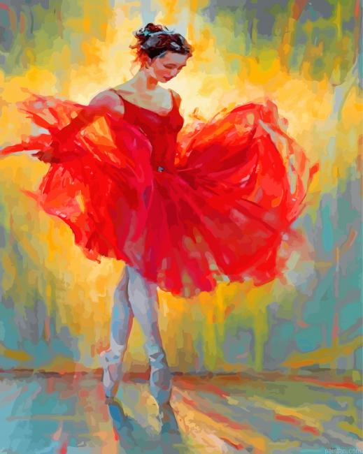 Ballerina Wearing Red Paint By Number.png