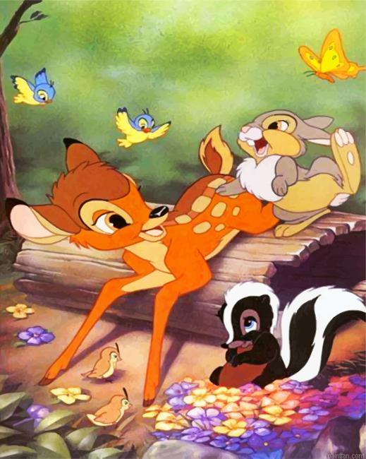 Bambi And Her Friends Paint By Number.png