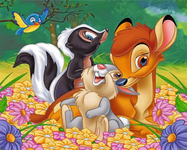 Bambi Animation Paint By Number.png