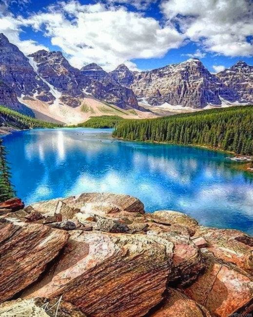 Banff National Park Canada Paint By Number.png