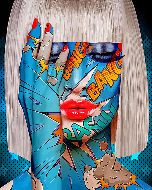 Bang Girl Pop Art Paint By Number.png