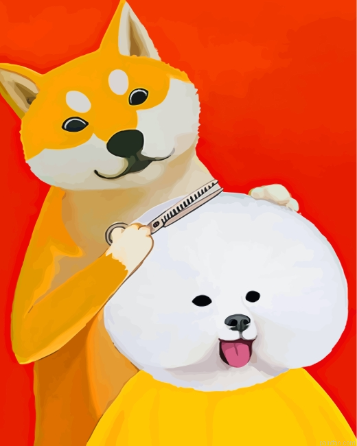 Barber Shiba Inu Paint By Number.png