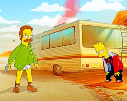 Bart And Heisenberg Simpsons Paint By Number.png