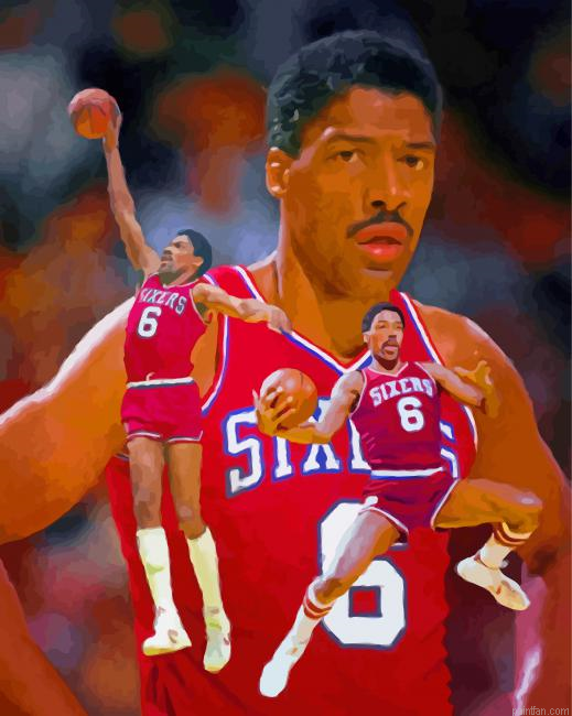 Basketball Player Dr J Paint By Numbers.png