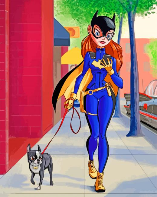 Batgirl Boston Terrier Paint By Numbers.png